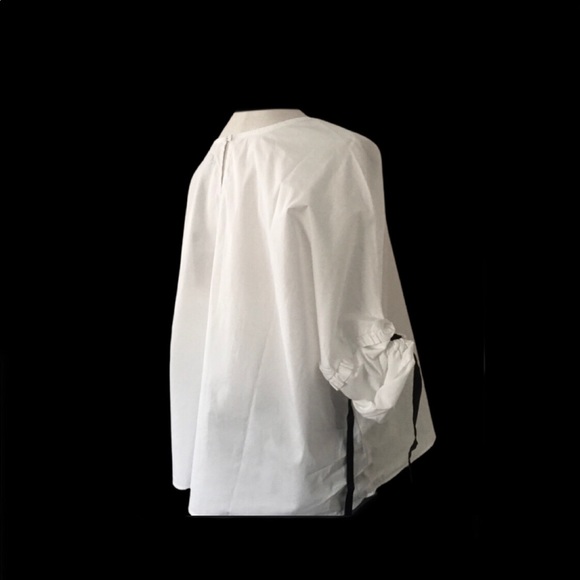 MAX JEANS COTTON TOP WITH CINCH PULL SLEEVES EUC M - Picture 2 of 3